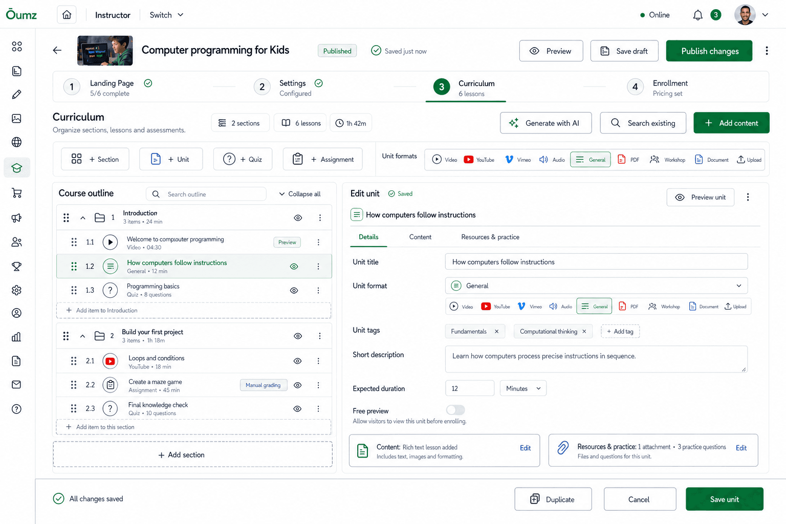 AcademyLauncher curriculum builder for lessons and assessments