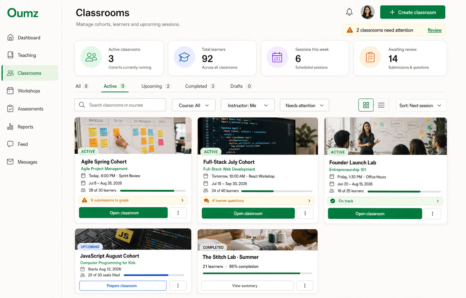 School classroom management and learners